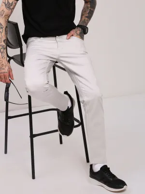 Versatile Winter Warmth Modern Silhouette Men's Grey Slim Fit Jeans