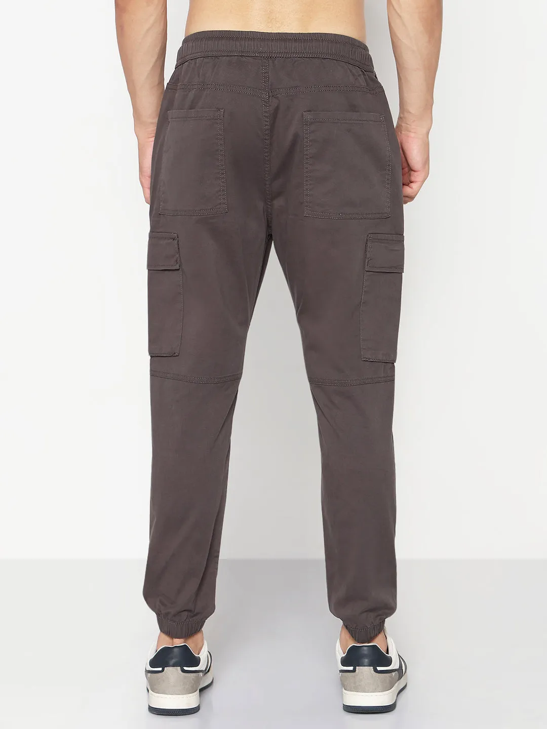 Anti Chafe Lining Men's Grey Slim Fit Joggers