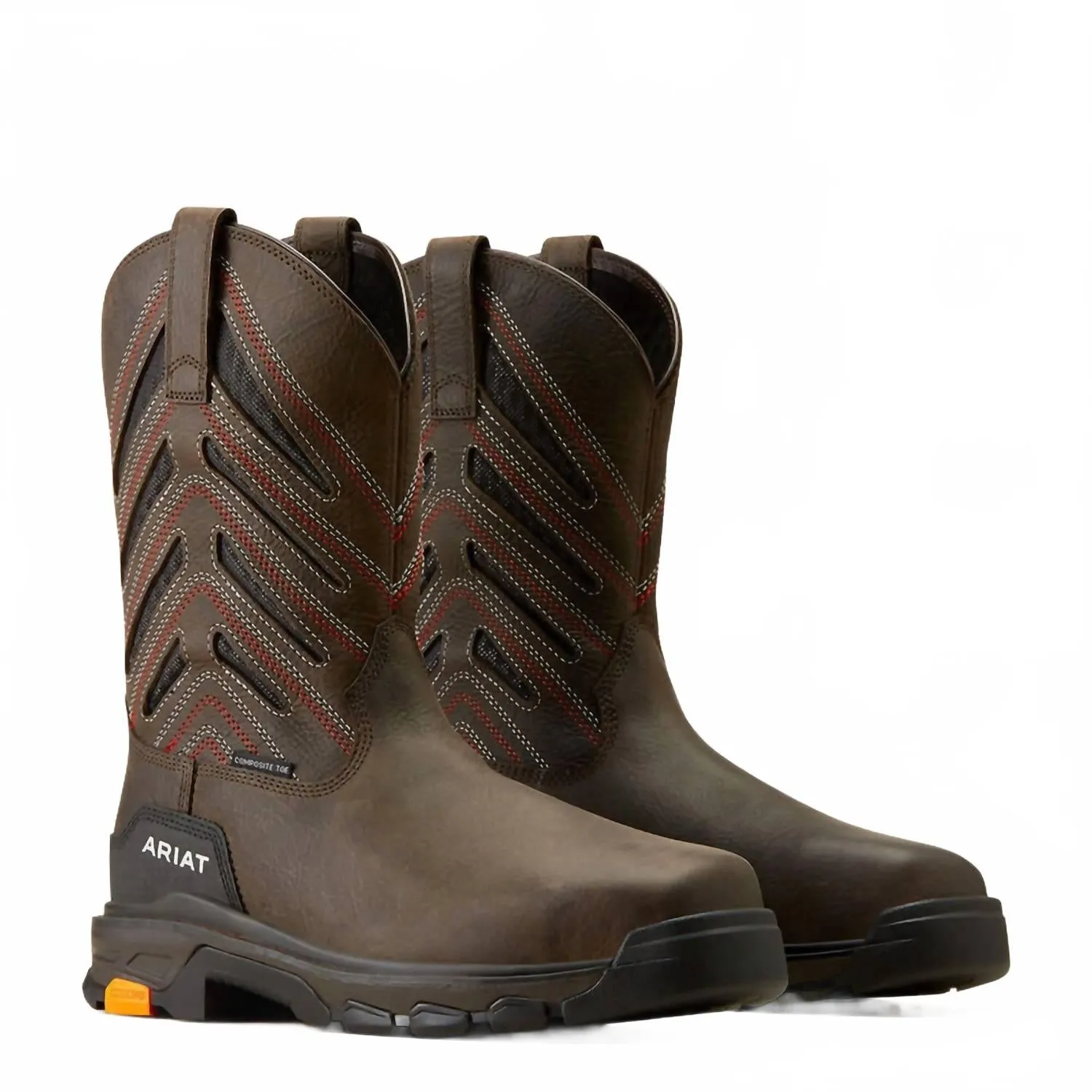 Men's Intrepid Venttek Composite Toe Work Boot In Ee/wide Balanced Tread Outer Hallway