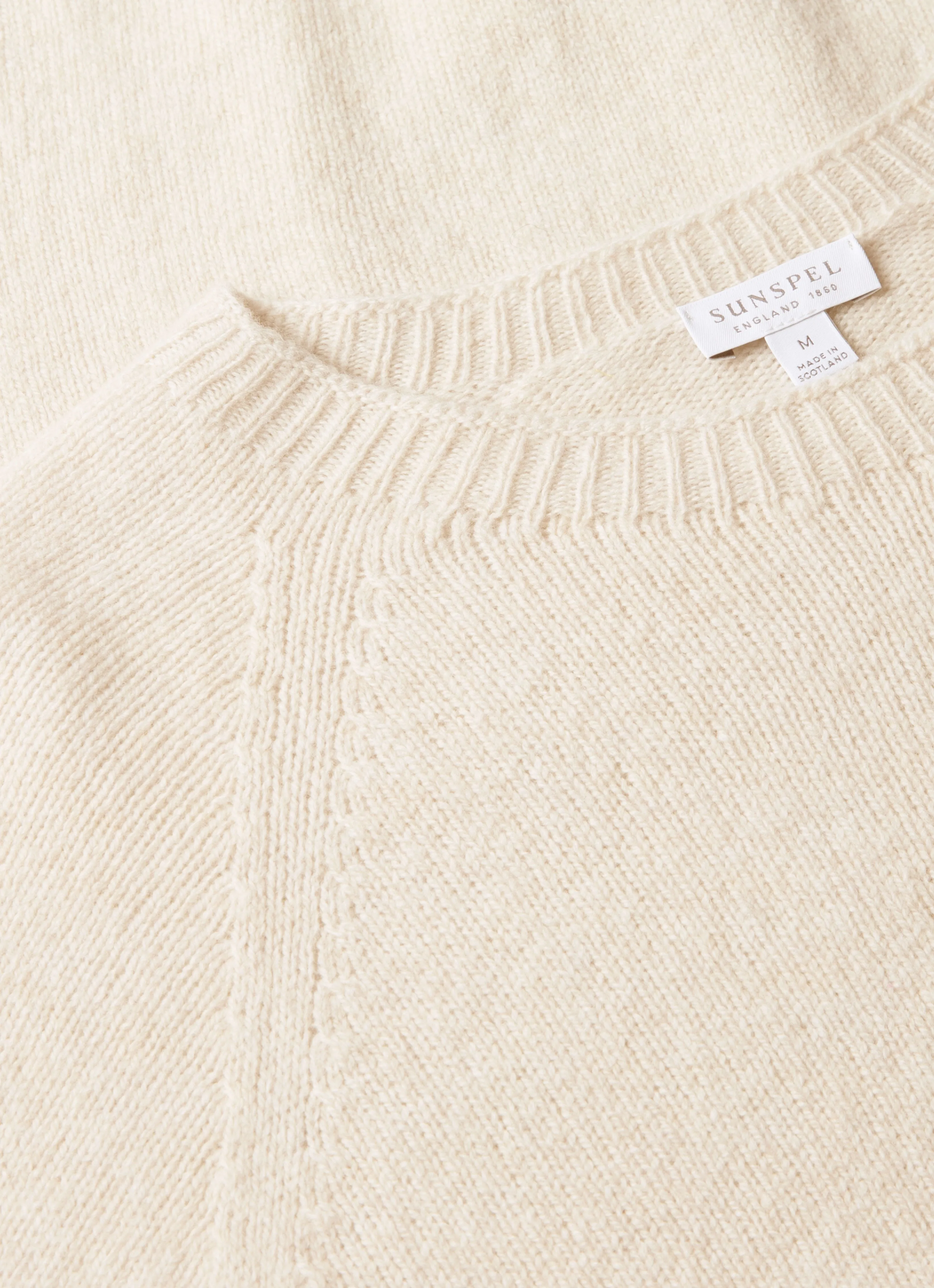 Men's Lambswool Crew Neck Jumper in Oatmeal Melange Odor control