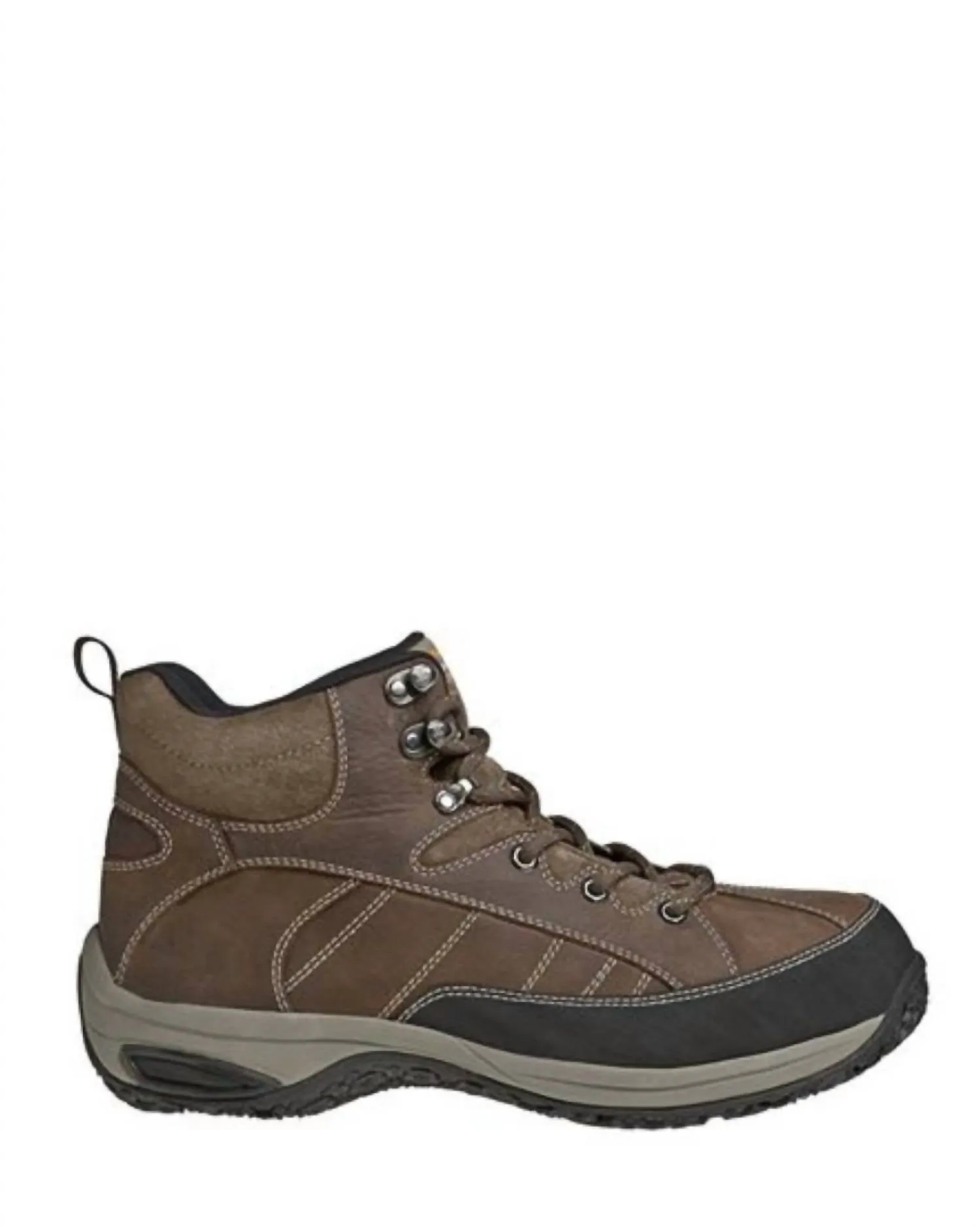 Classic Edge Men's Lawrence Steel Toe Boot In Dark Brown Suede