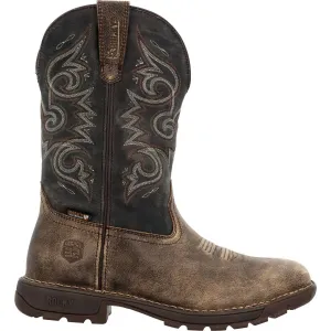 Men's Legacy 32 Waterproof Pull-On Boot - Medium Width In Brown/gray Art Finish