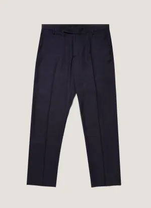 Men's Lightweight Travel Wool Trouser in Navy Abrasion Resistant Fabric Sweat Resistant