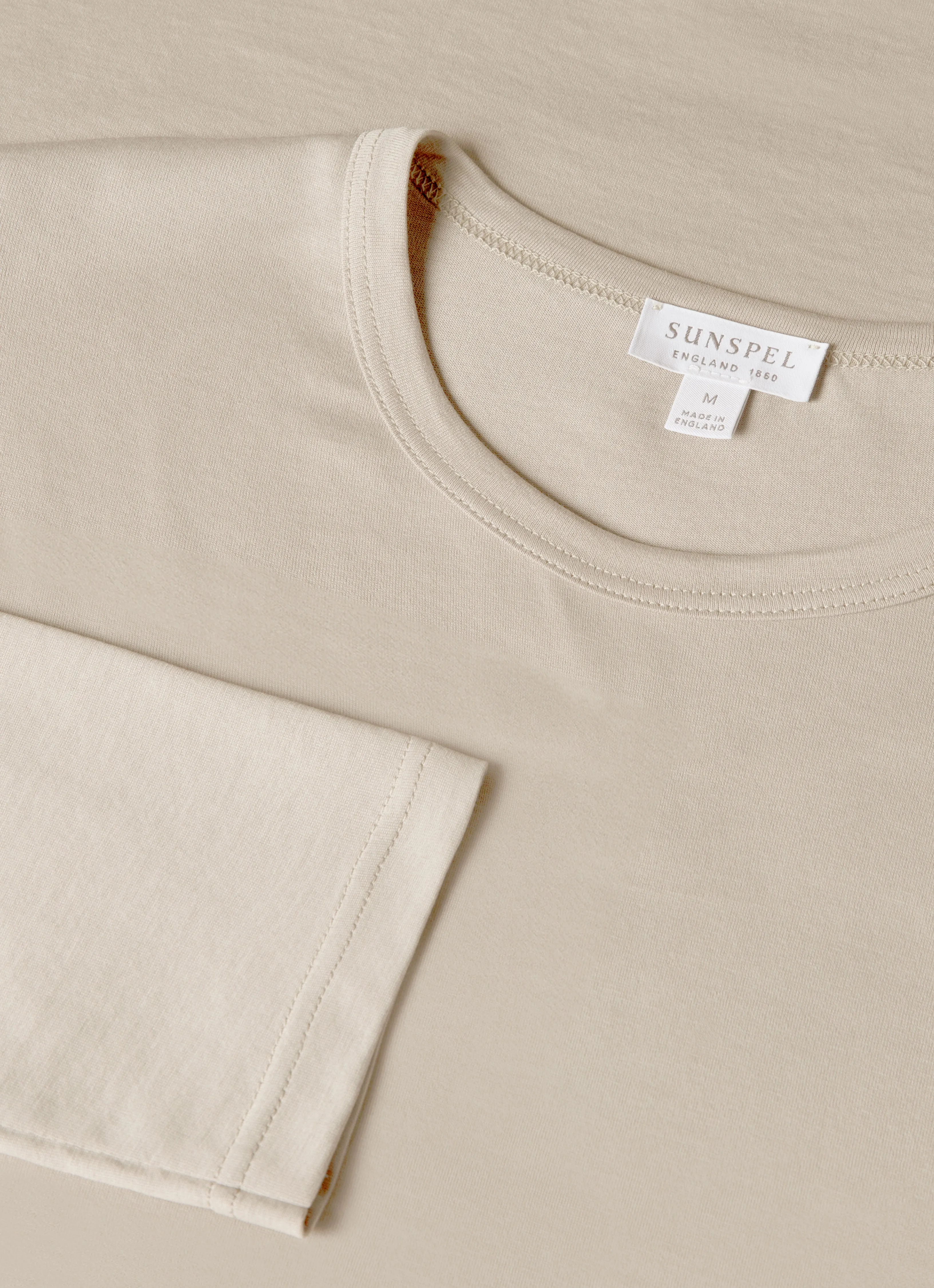 OdorResistantTechnology Premium Cotton Blend Men's Long Sleeve Classic T-shirt in Fog