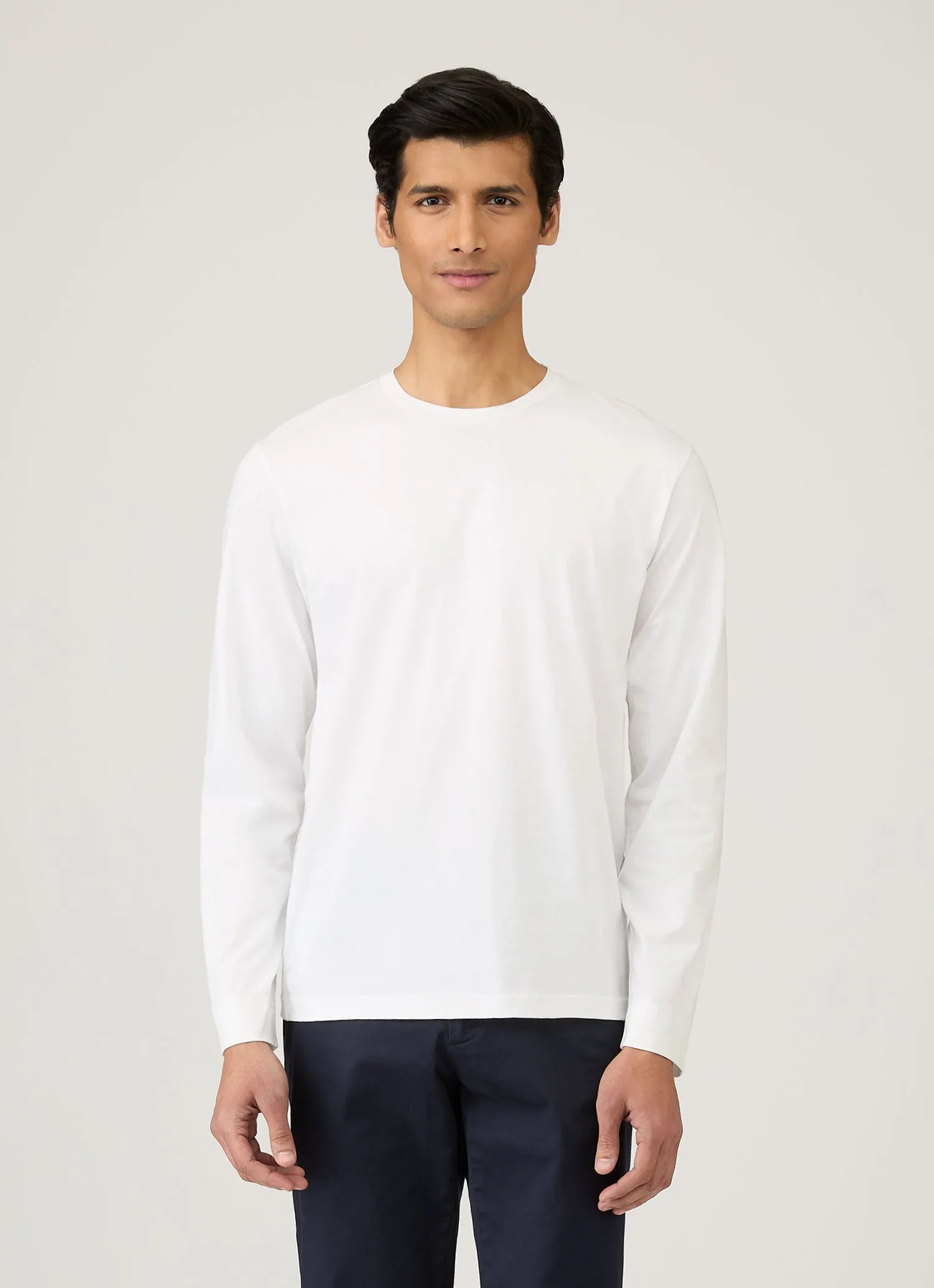 Active Look Men's Long Sleeve Riviera T-shirt in White
