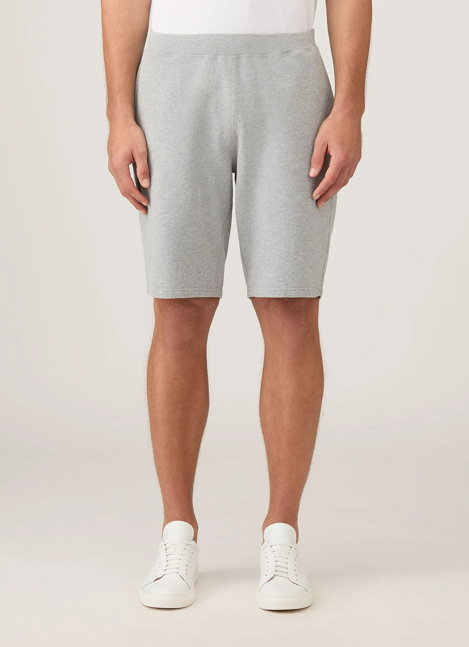 Quick Response Fit Men's Loopback Shorts in Grey Melange