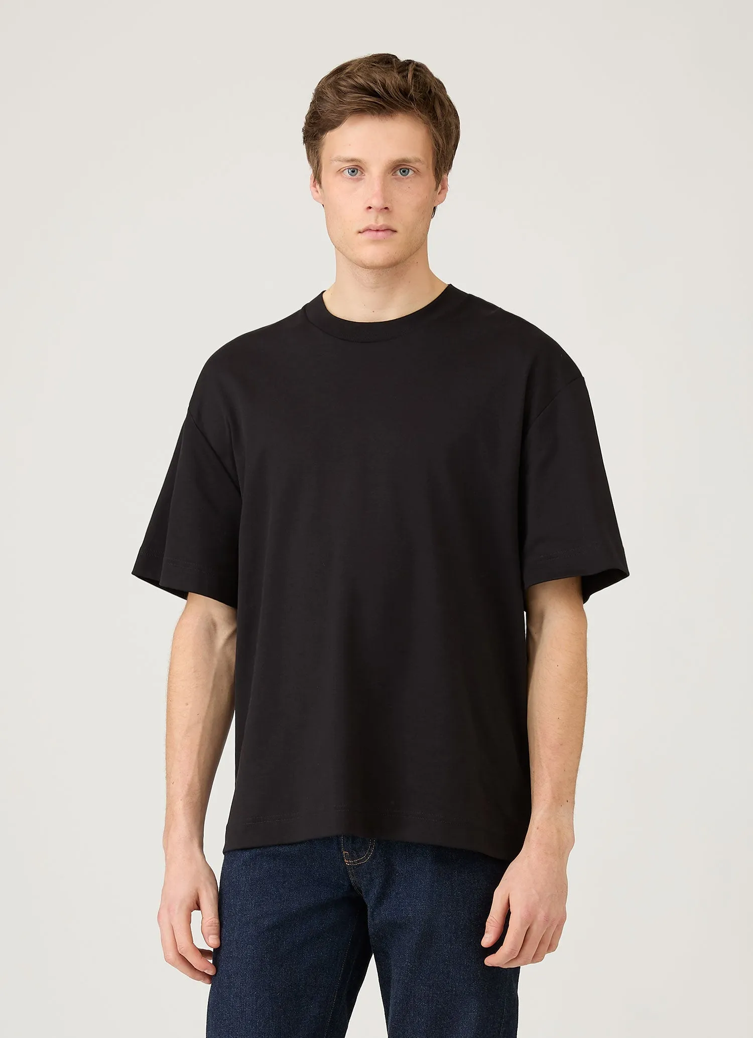 Men's Oversized Heavyweight T-shirt in Black Sporty essentials Sporty Style Wear