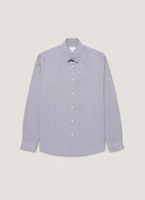 Versatile Fit Soft And Comfortable Men's Oxford Shirt in Dark Blue