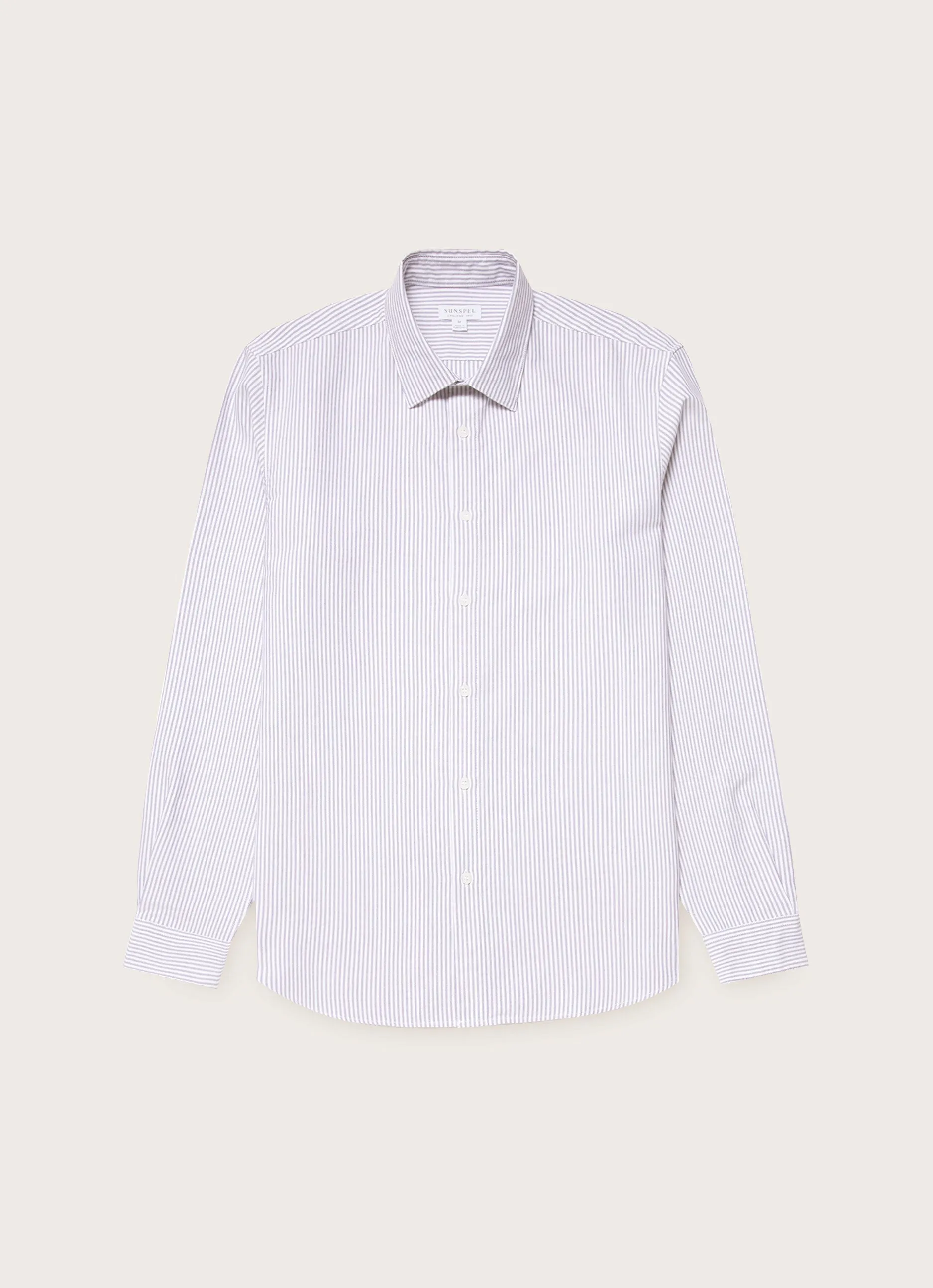 Sporty Top Relaxed Fit Men's Oxford Shirt in White/Navy