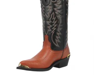 Elite Look Men's Peanut Lizard Western Boots