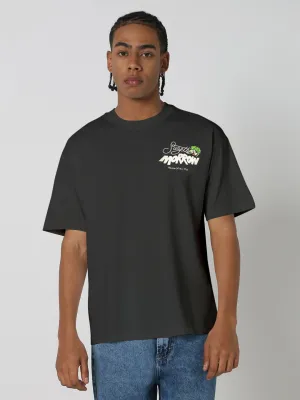 Men's Printed Grey Relaxed Fit T-Shirt All weather Summer Glow