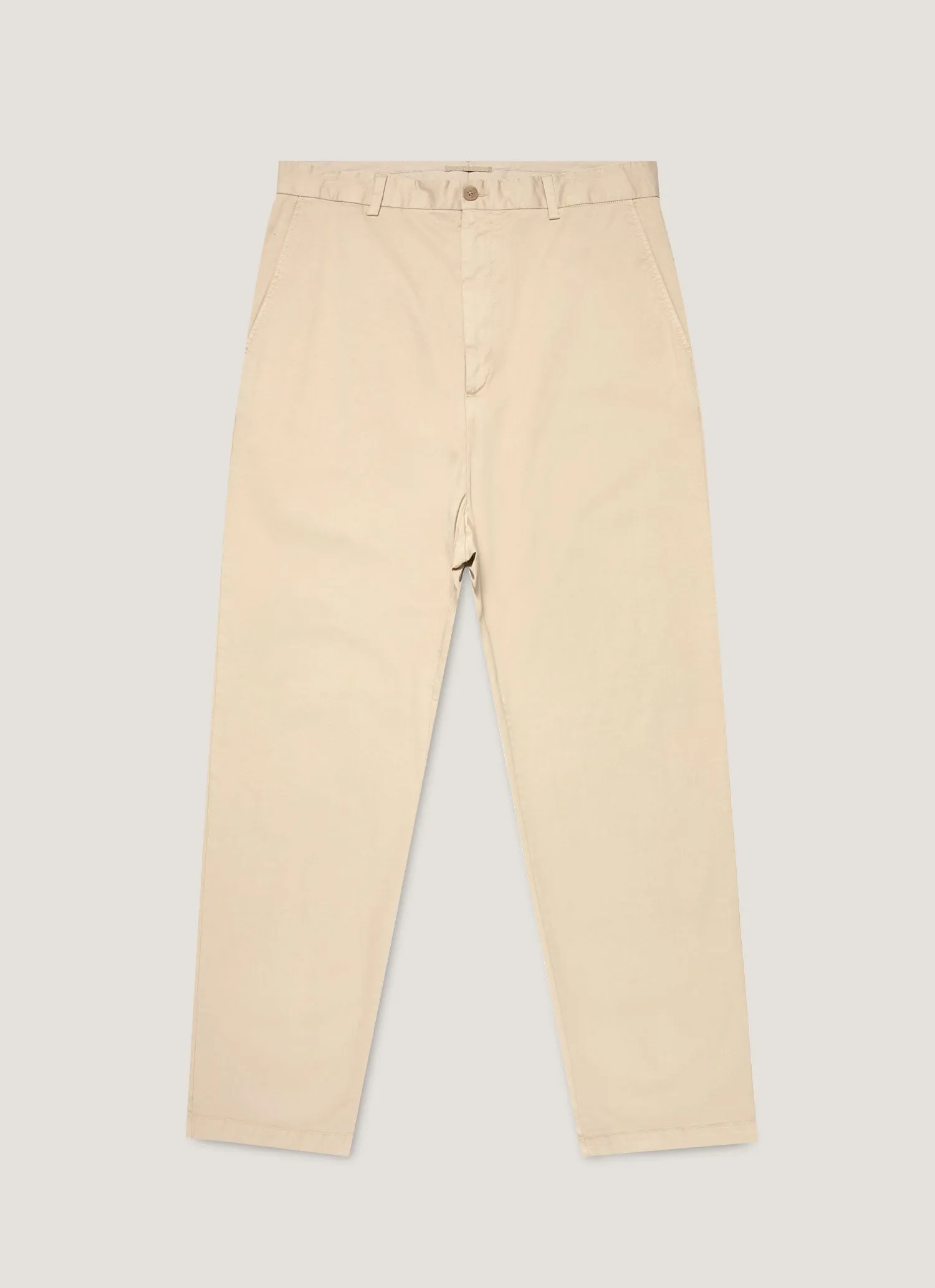Ultra Soft Texture Effortless Fit Men's Regular Fit Chino in Light Stone