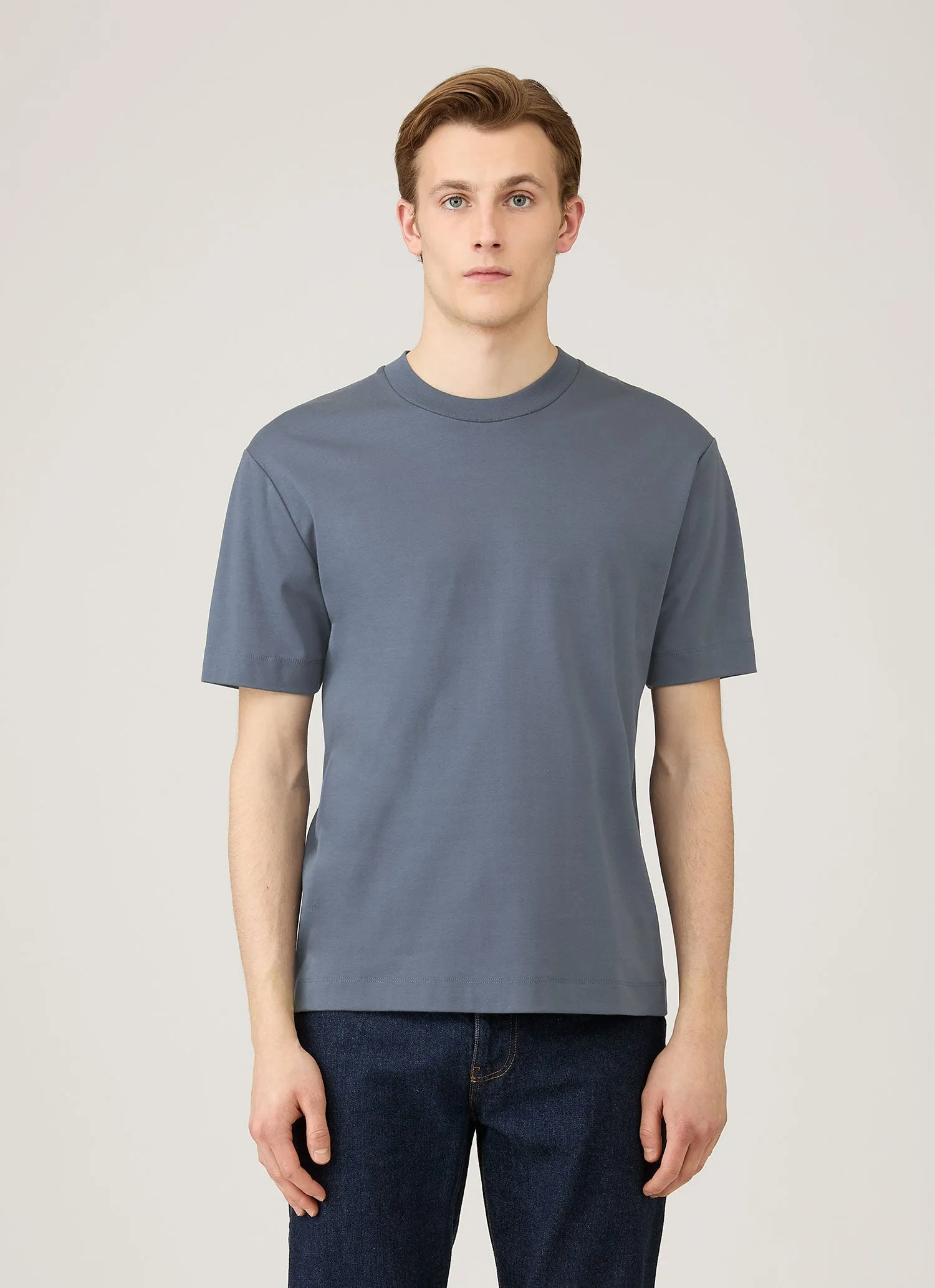 Chill Vibe Men's Relaxed Fit Heavyweight T-shirt in Slate Blue