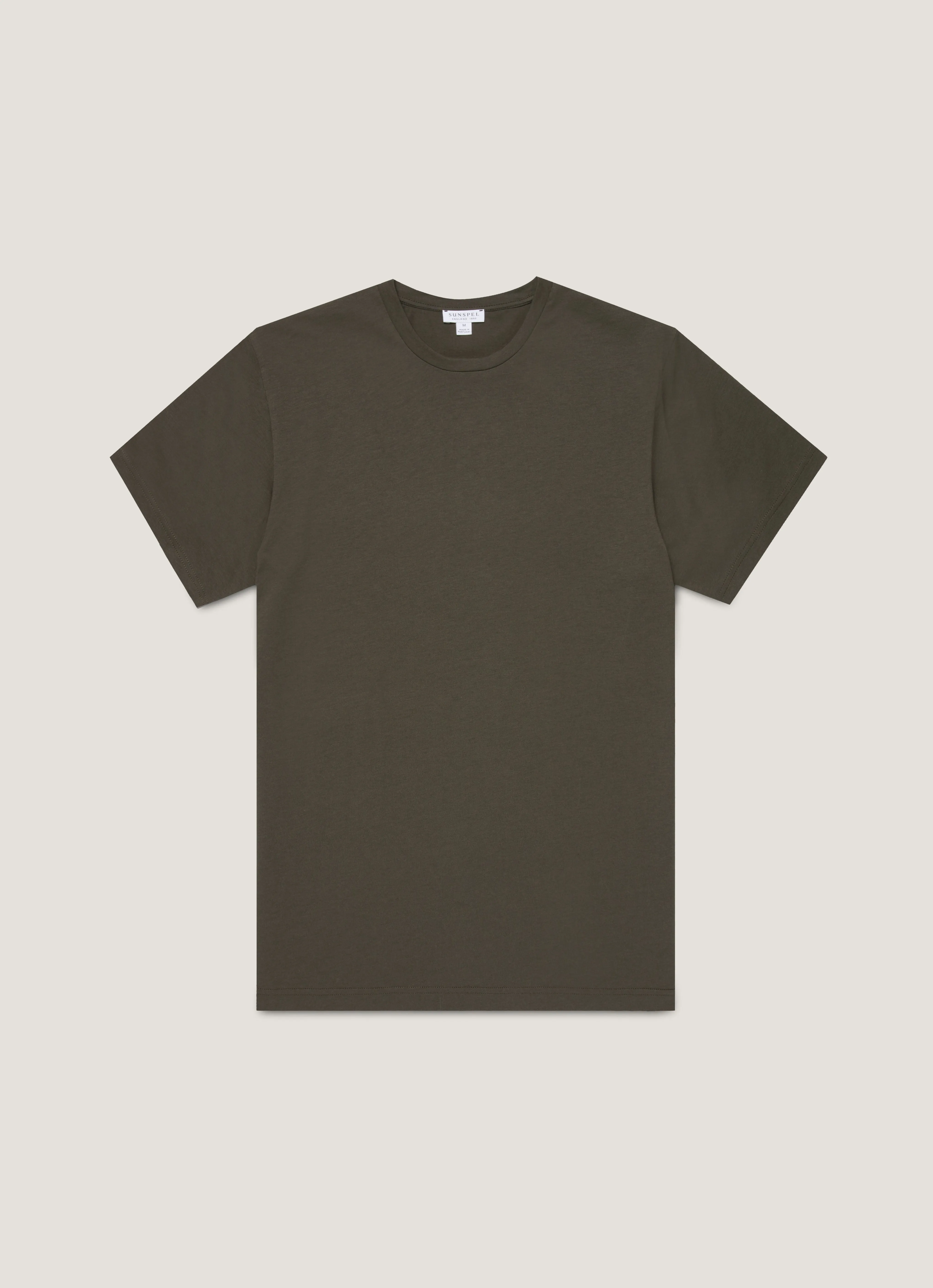 Men's Riviera Midweight T-shirt in Dark Green Soft and Stylish Weekend Style Trend