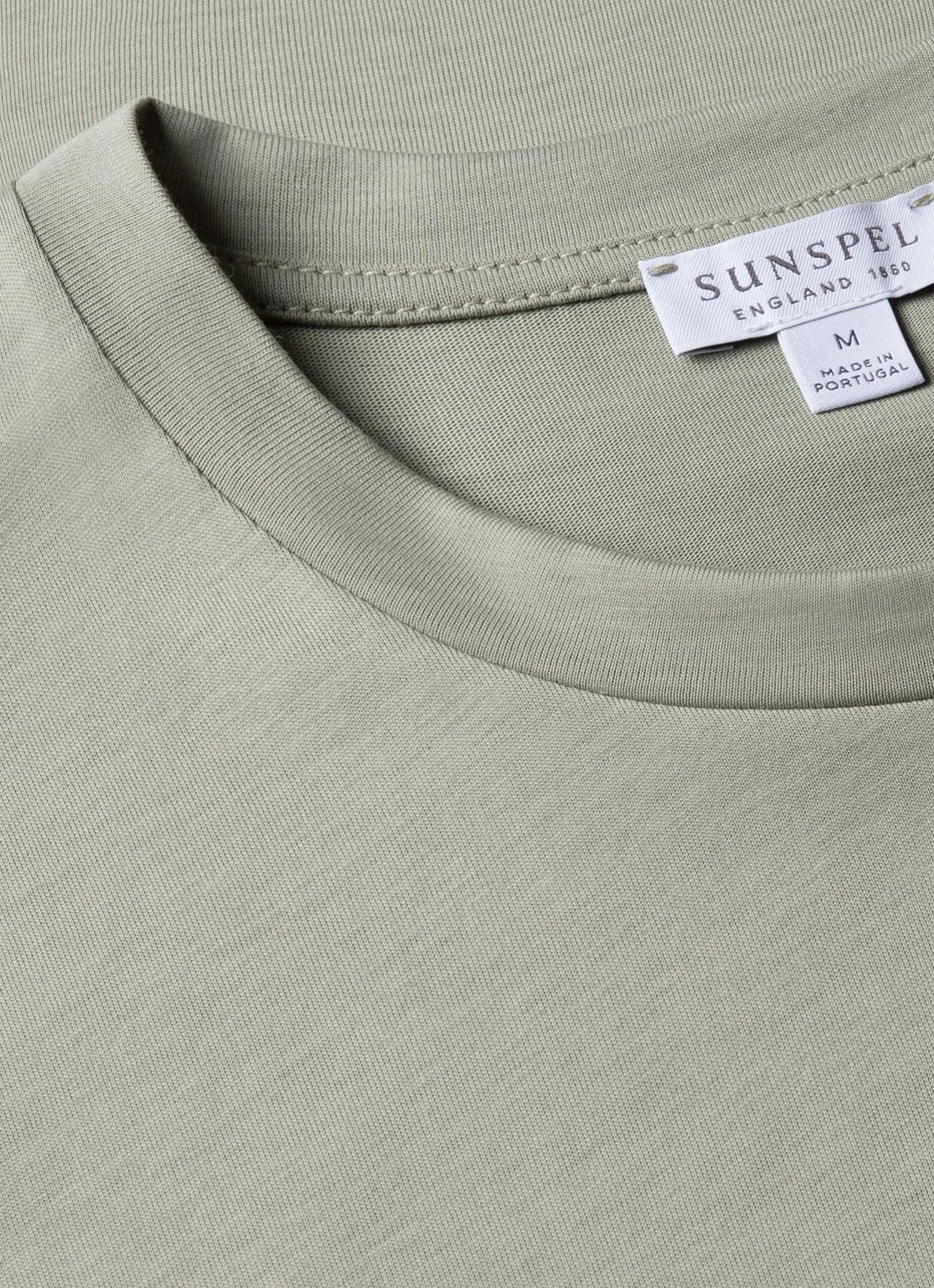 Men's Riviera Midweight T-shirt in Pastel Green Eco Friendly Production