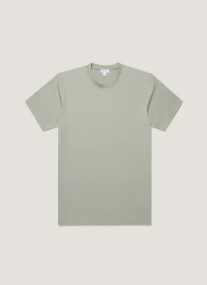 Comfort Stretch Ultimate Fit Men's Riviera Midweight T-shirt in Pastel Green