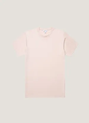 Chic Vibes Men's Riviera Midweight T-shirt in Pastel Pink