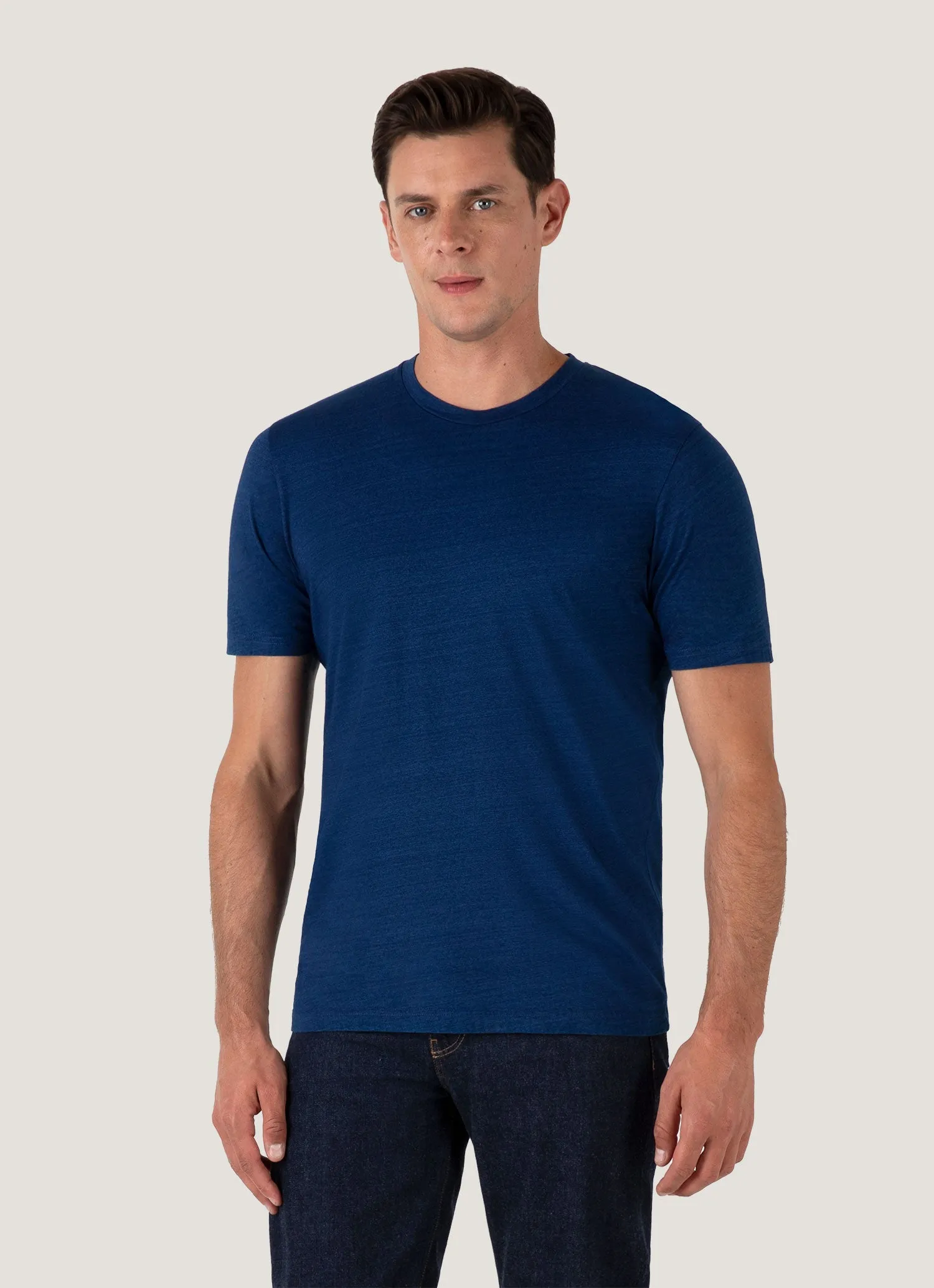 Men's Riviera Midweight T-shirt in Real Indigo Chill Vibe