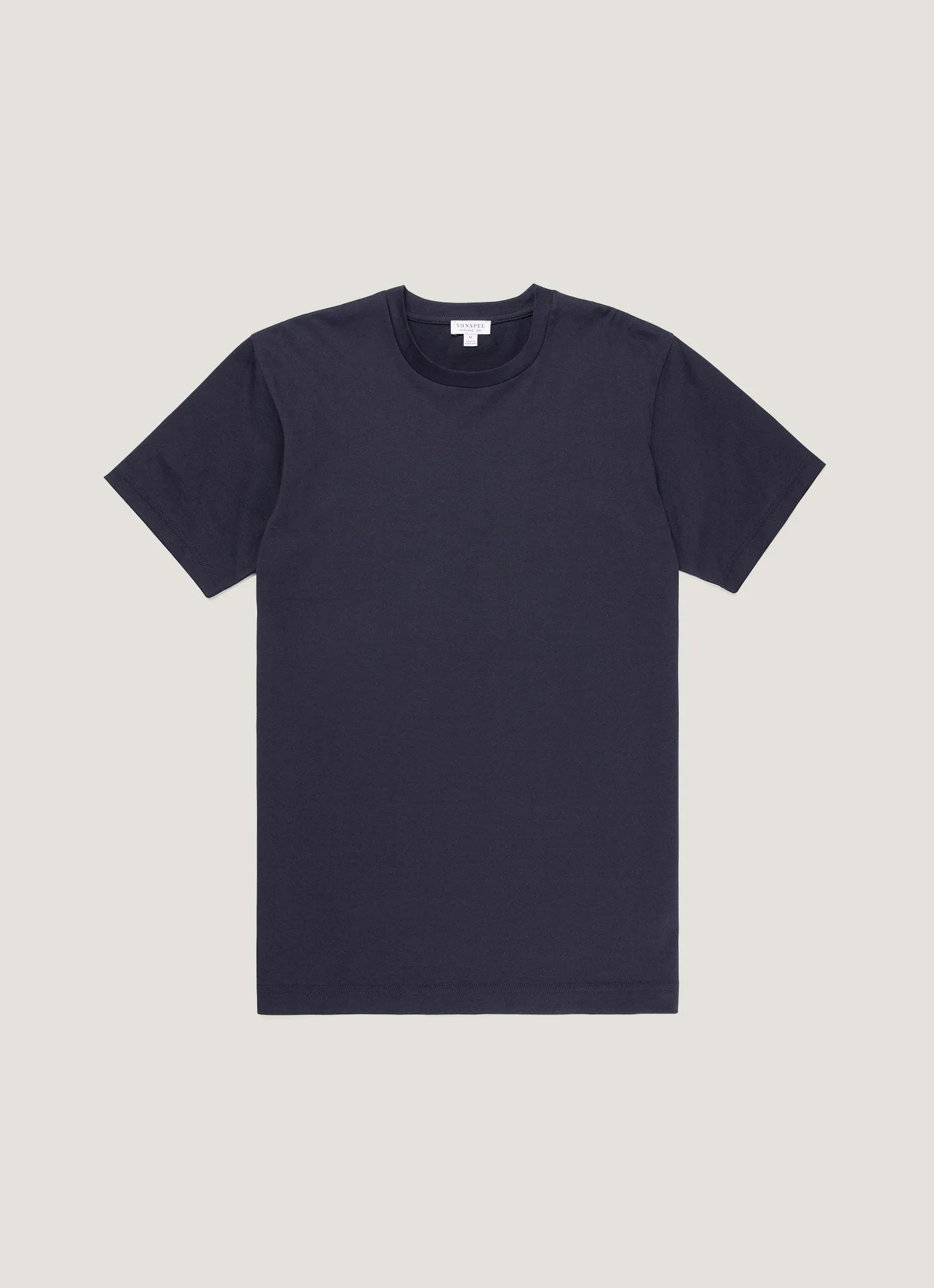 Men's Riviera T-shirt in Navy Circular Knit Construction