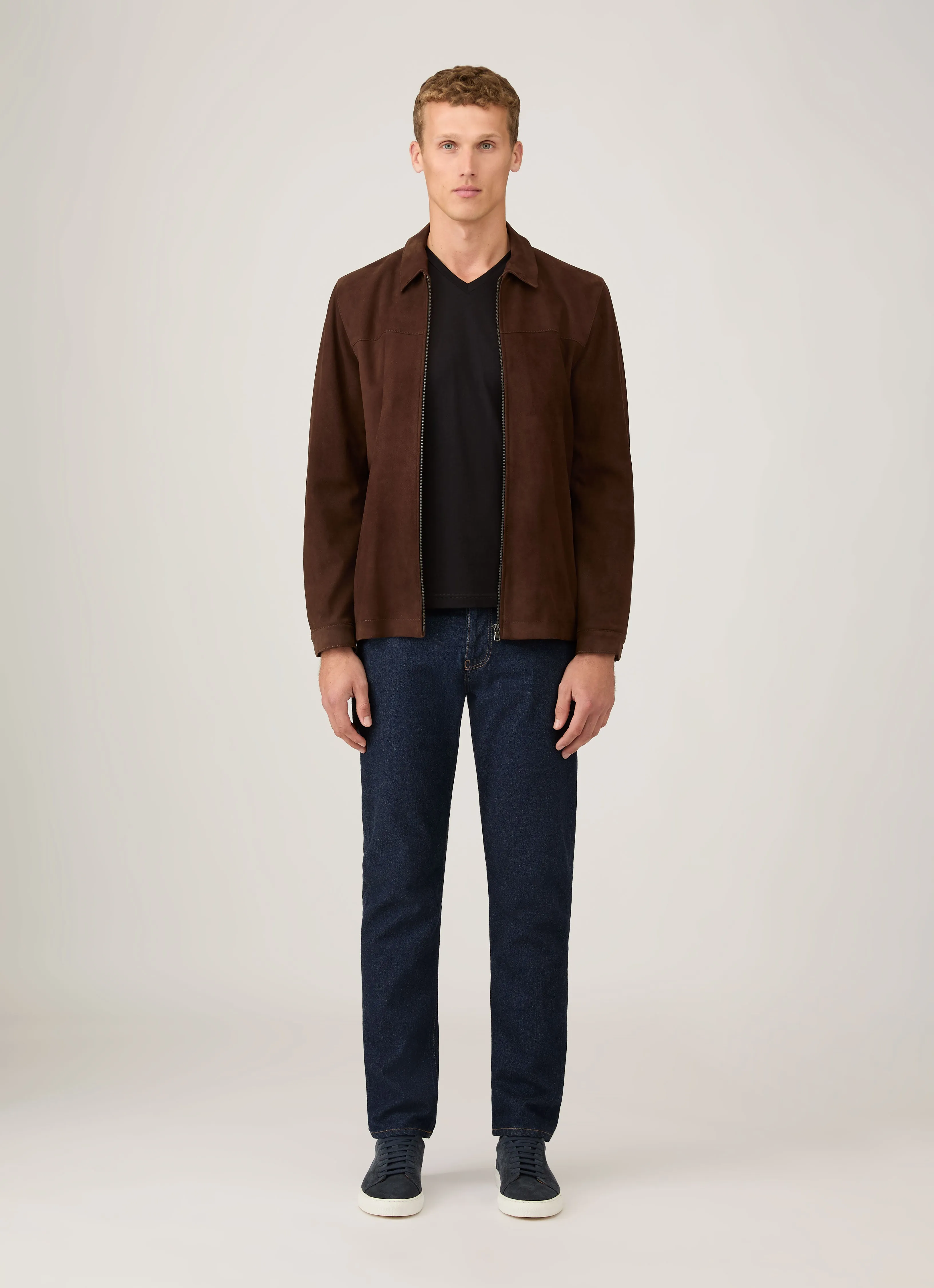 QuickDry Men's Riviera V-neck T-shirt in Black