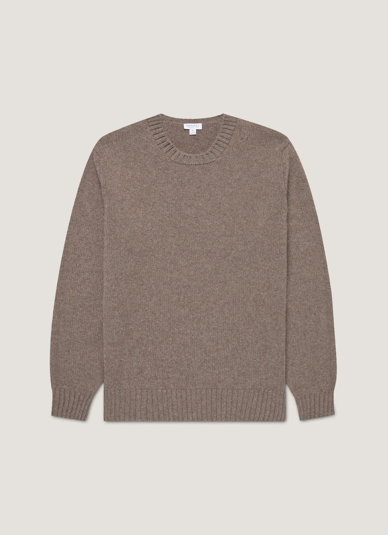 Fall Ready Men's Roxburgh Cashmere Jumper in Bark