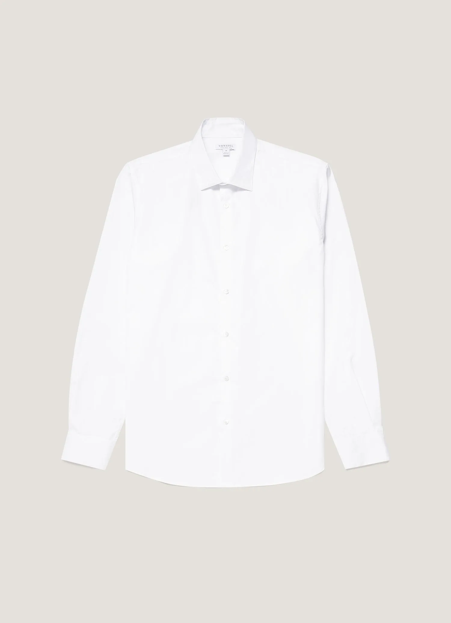 Camping attire Fresh and Cool Men's Sea Island Cotton Shirt in White