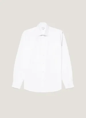Camping attire Fresh and Cool Men's Sea Island Cotton Shirt in White
