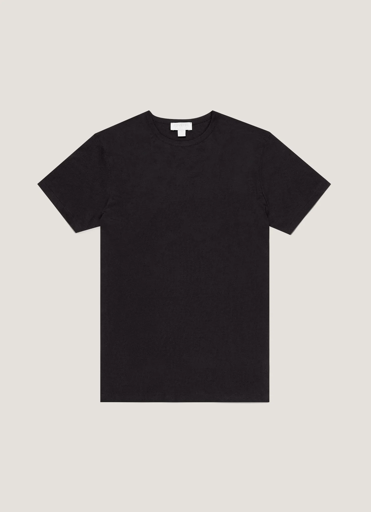 EcoFriendlyDyes slim fit Men's Sea Island Cotton T-shirt in Black