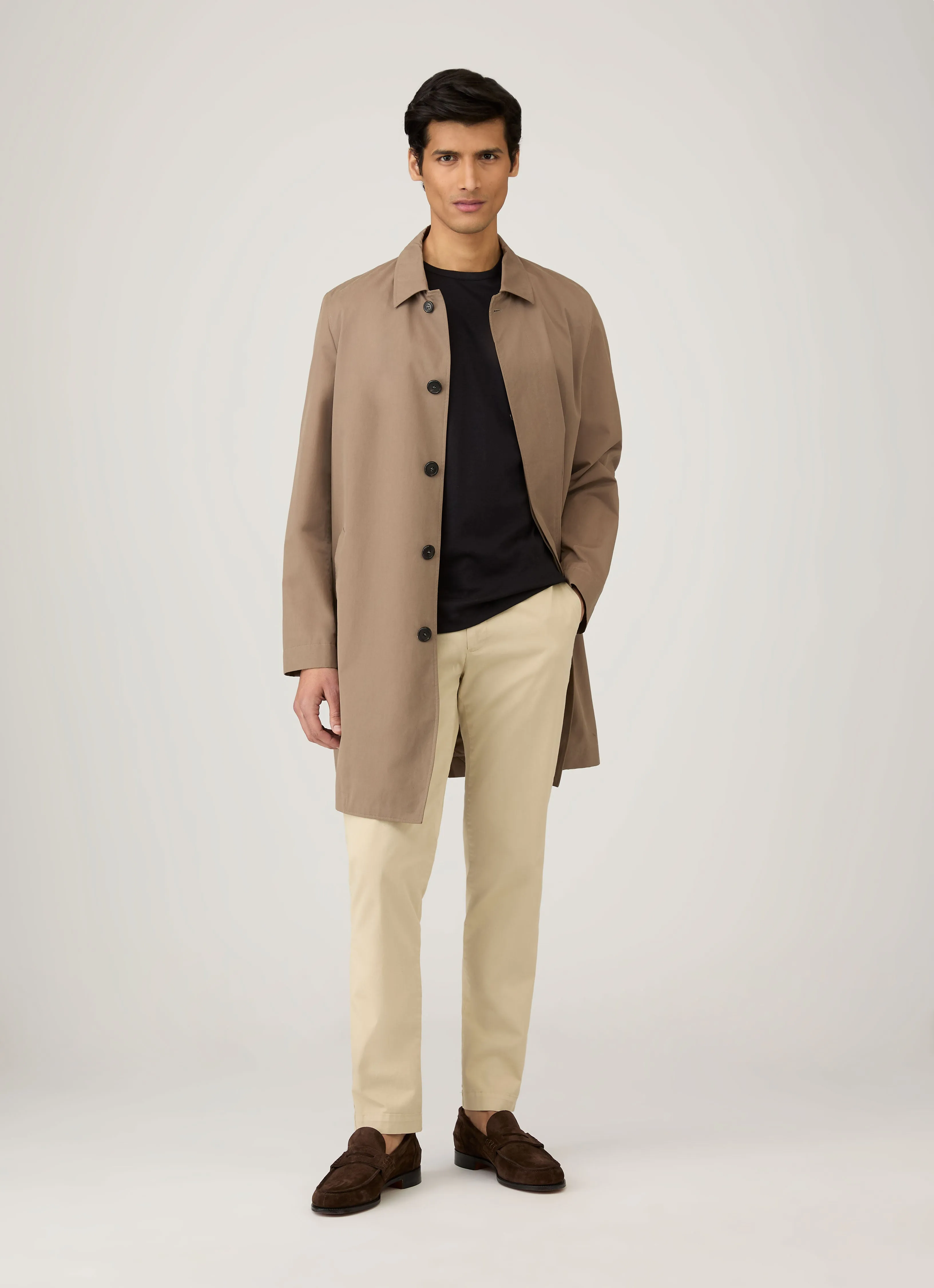 Men's Sea Island Cotton T-shirt in Black Retro nostalgia Chill Vibes