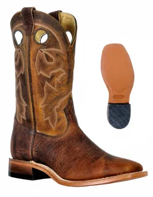 Men's Shrunken Bomber Boot In Brownd Oiled Office Shoes Hand Shade