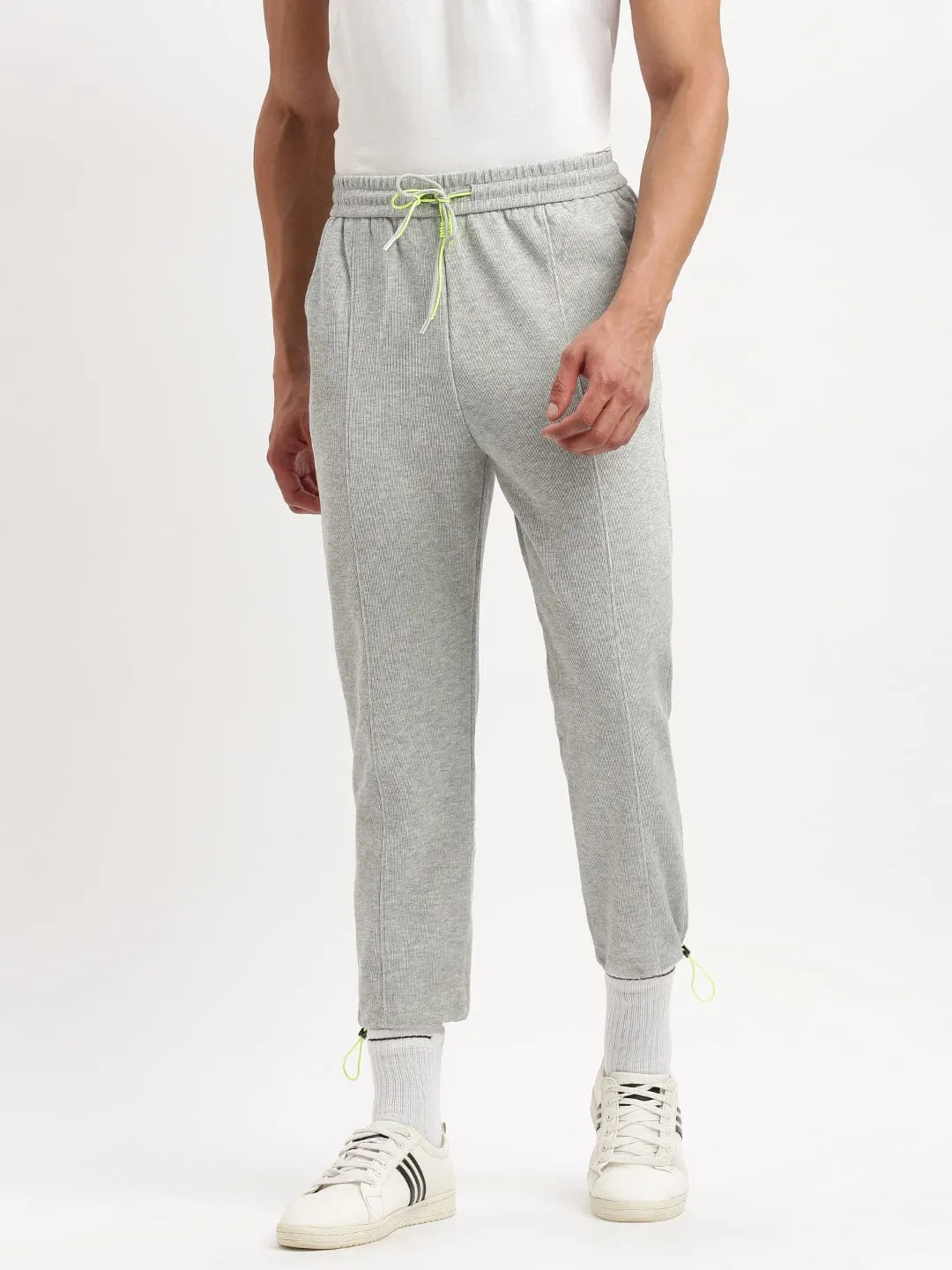 Premium Quality Chilly Weather Comfort Men's Slim Fit Solid Grey Track Pant