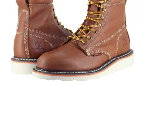 Men's Soft Toe Work Boots Safety Footwear Electrical Hazard Rated In Rust Good Value Long Standing