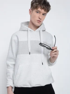 Classic Hoodie Men's Striped White Hoodie