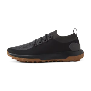 Soft Step Relax Ready Men's Trail Runner - Natural Black (Rugged Khaki Sole)