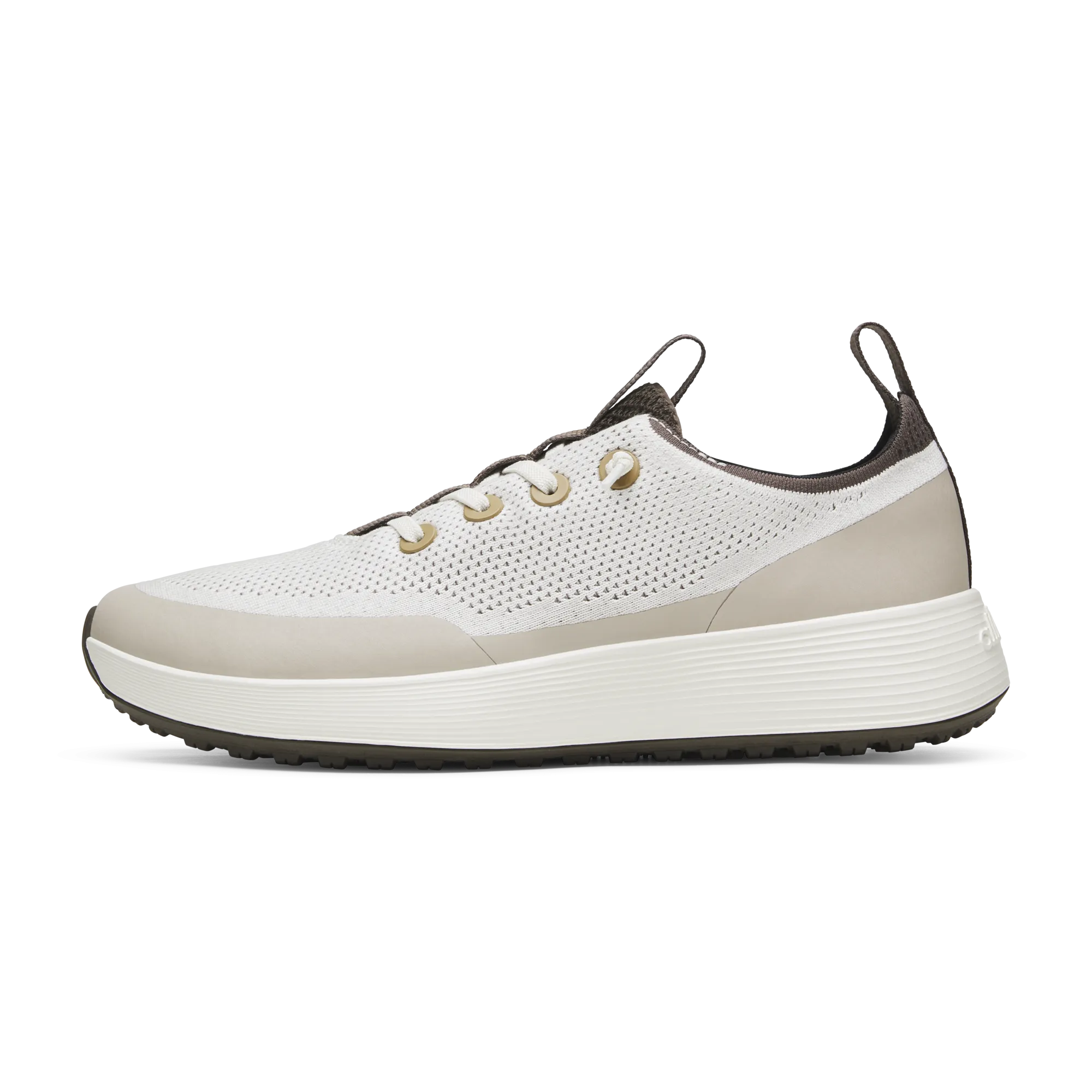 Men's Tree Runner Go - Utility - Natural White/Rustic Brown (Natural White Sole) Lightweight Mesh Street Movement