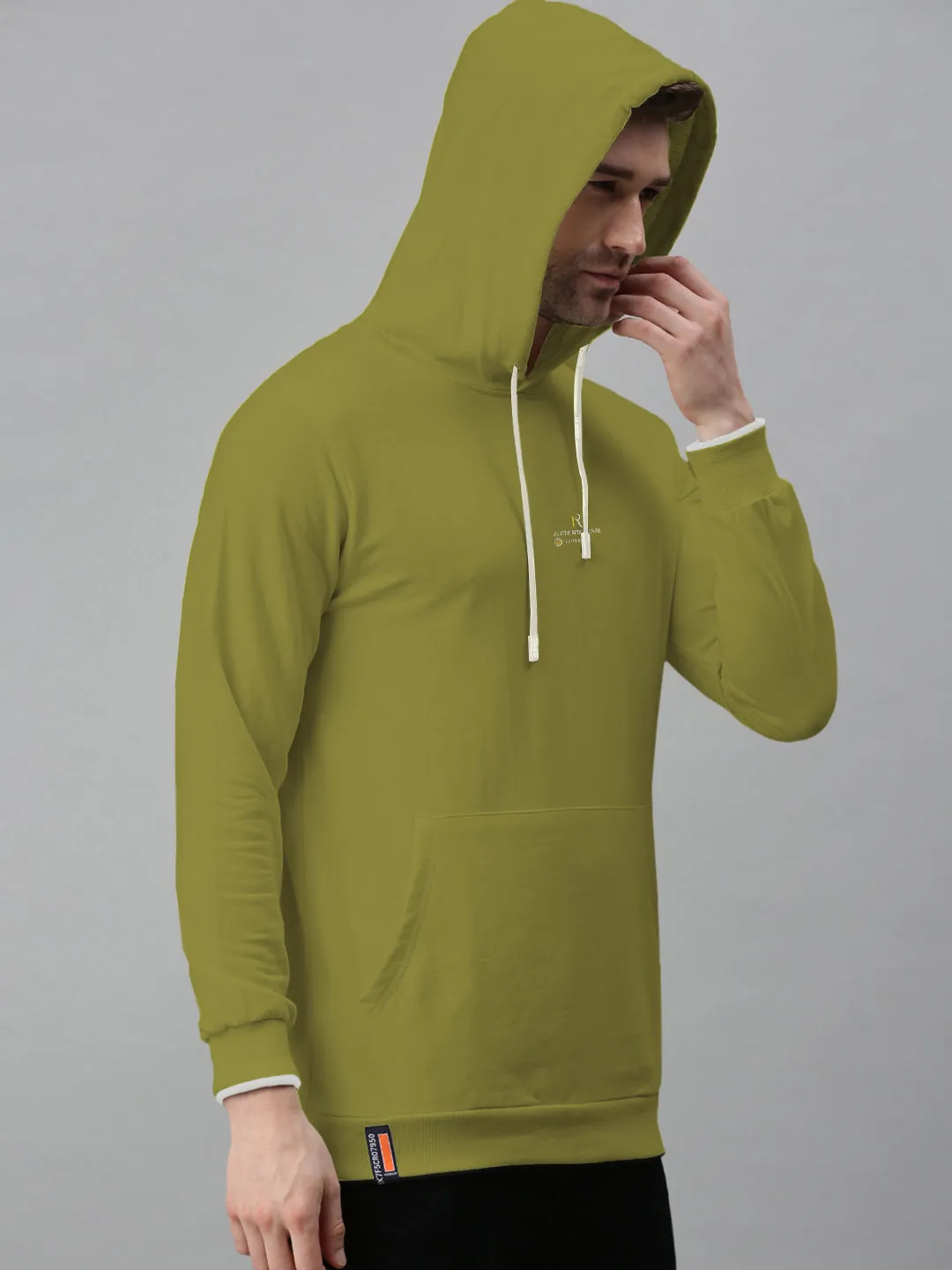 Limited Edition Men's Typography Dark Green Hoodie with Kangaroo Pocket