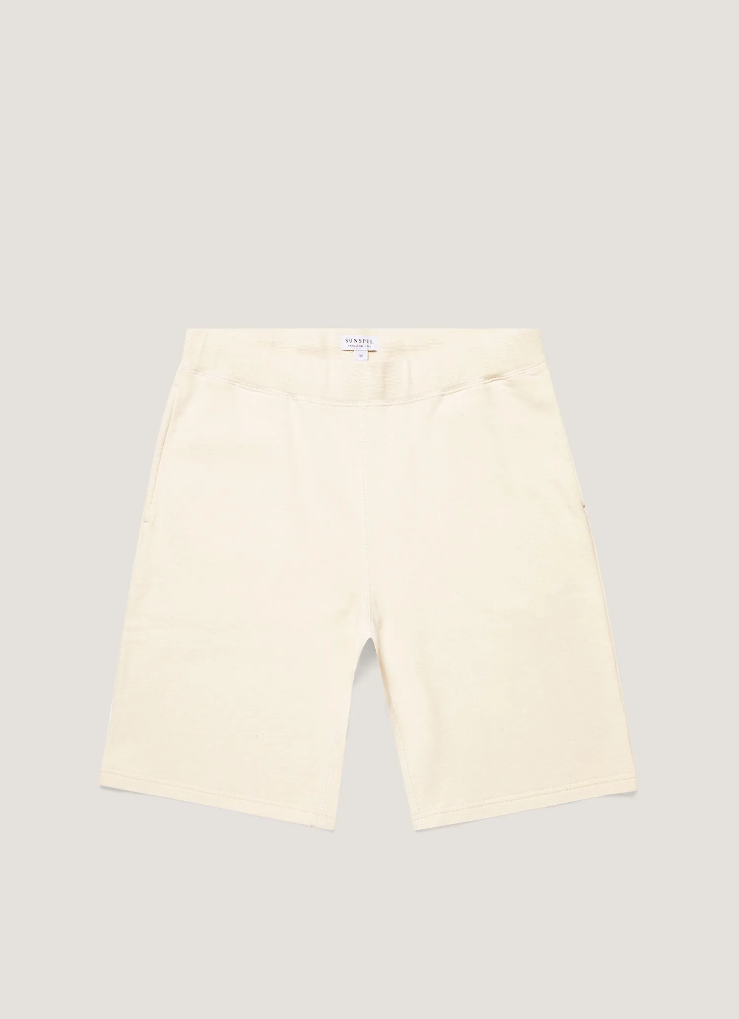 Stretchable Material Summer Mood Men's Undyed Loopback Shorts in Undyed