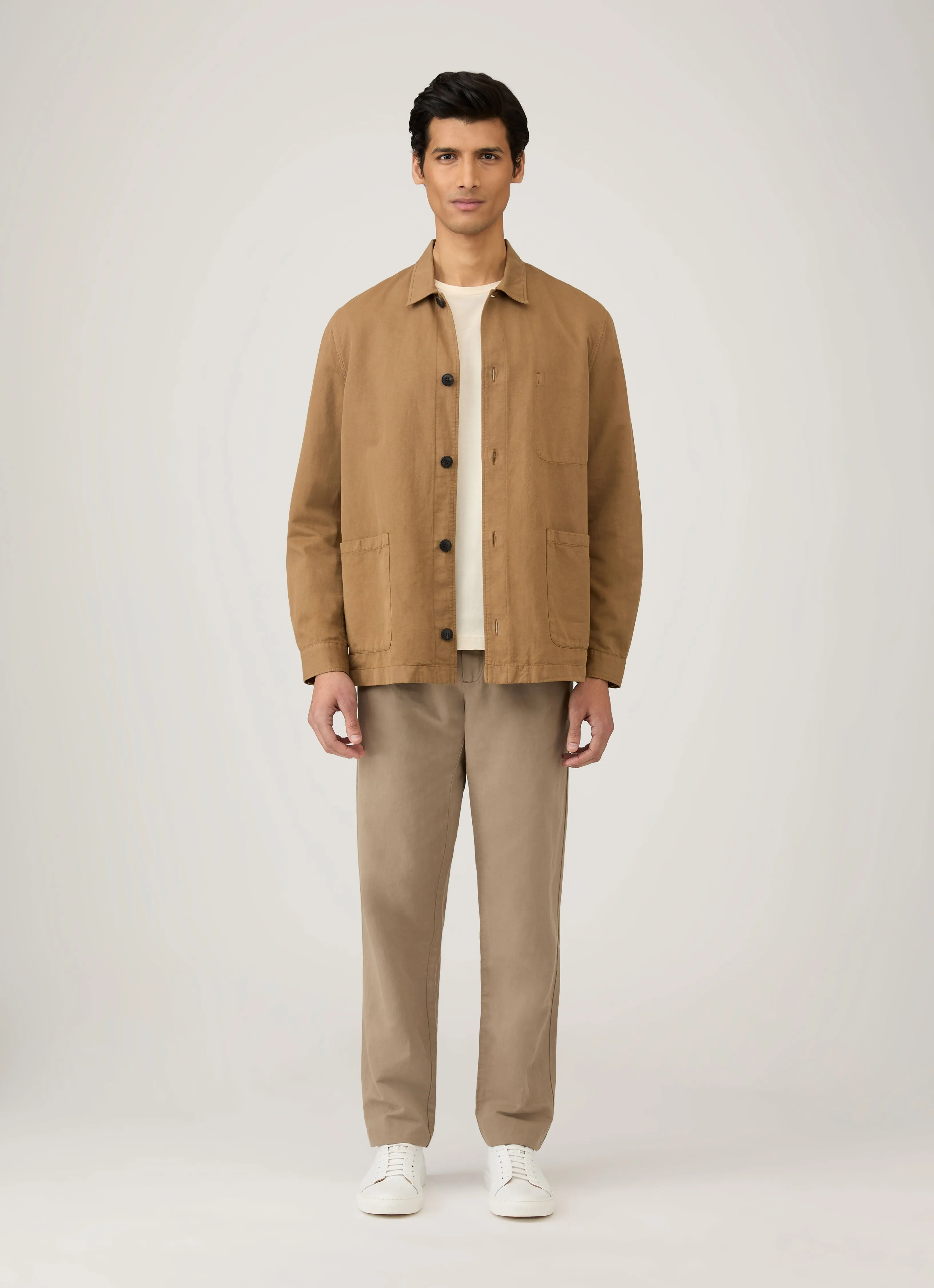 Men's Undyed Riviera T-shirt in Undyed Elastic waist Anti Odor Treatment