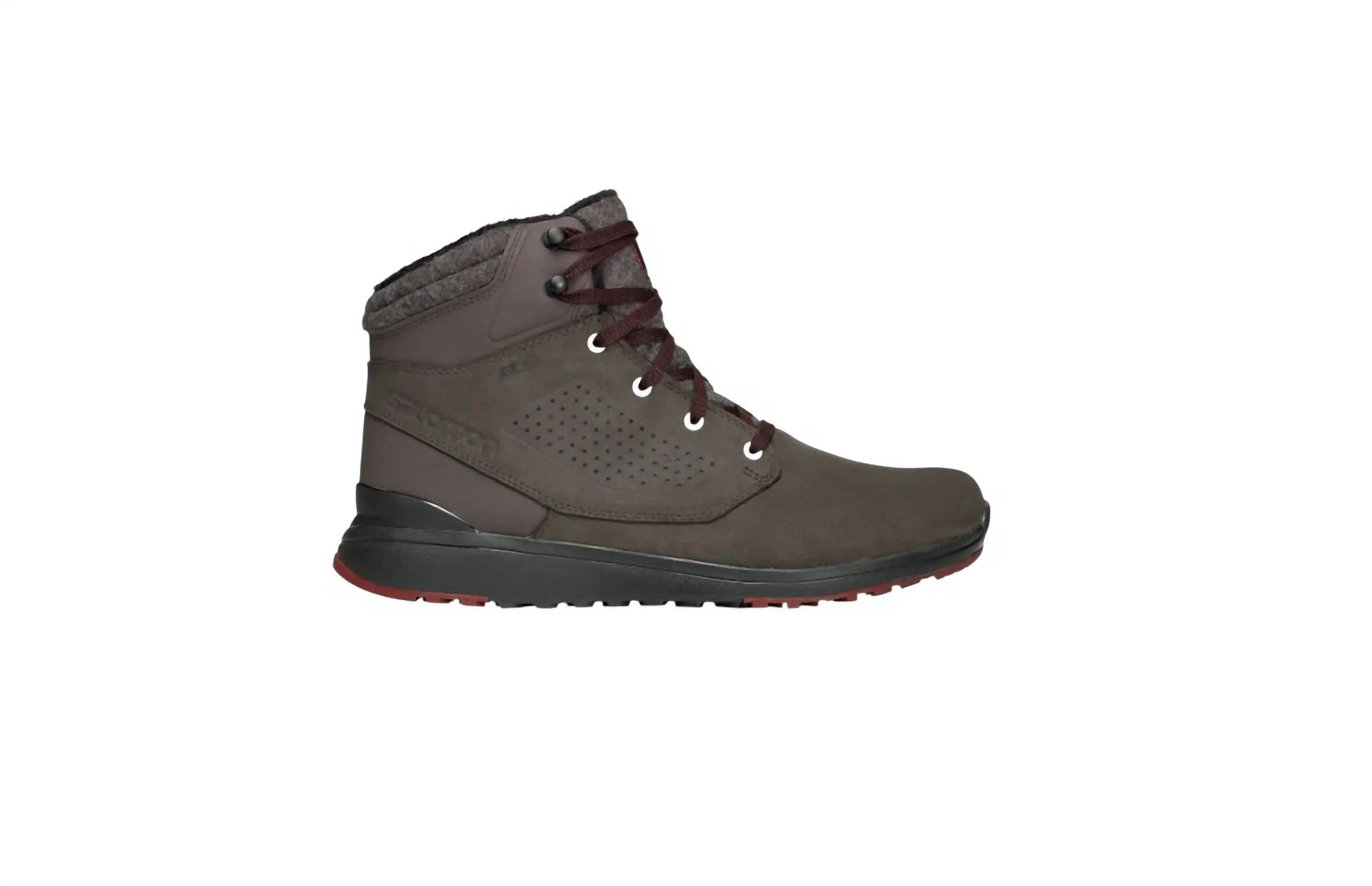 Men??S Utility Winter Waterproof Hiking Boots In Shale/black/syrah Icon Fit Soft Sock