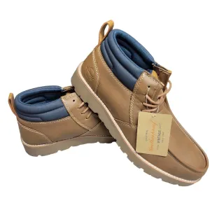 Euro Fit Long Shift Men's Vintage Chester Boots In Tan