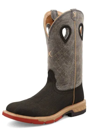 Weekend Event Club Fit Men's Western Work Boot In Charcoal Grey
