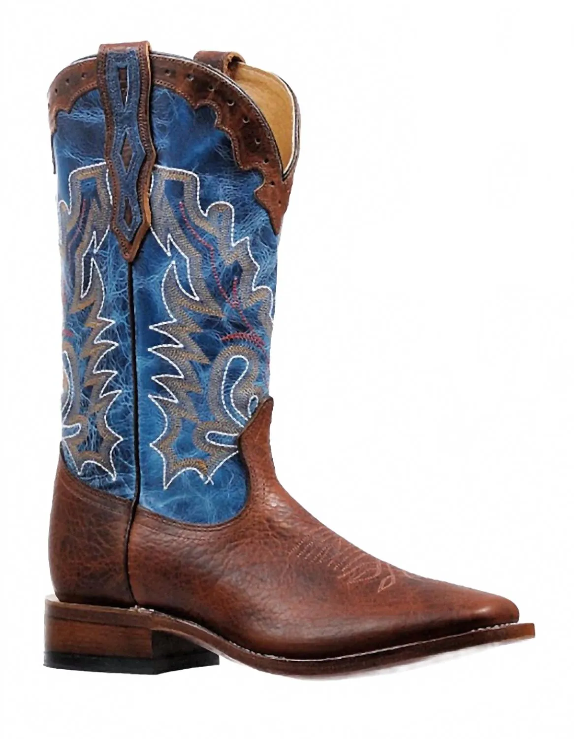 Men's Whisky Bisote Boot In Brown Blue Style Crisp