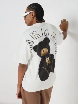 ShrinkageFree Fabric Soft Jacket Men's White Casual Graphic Printed T-Shirt