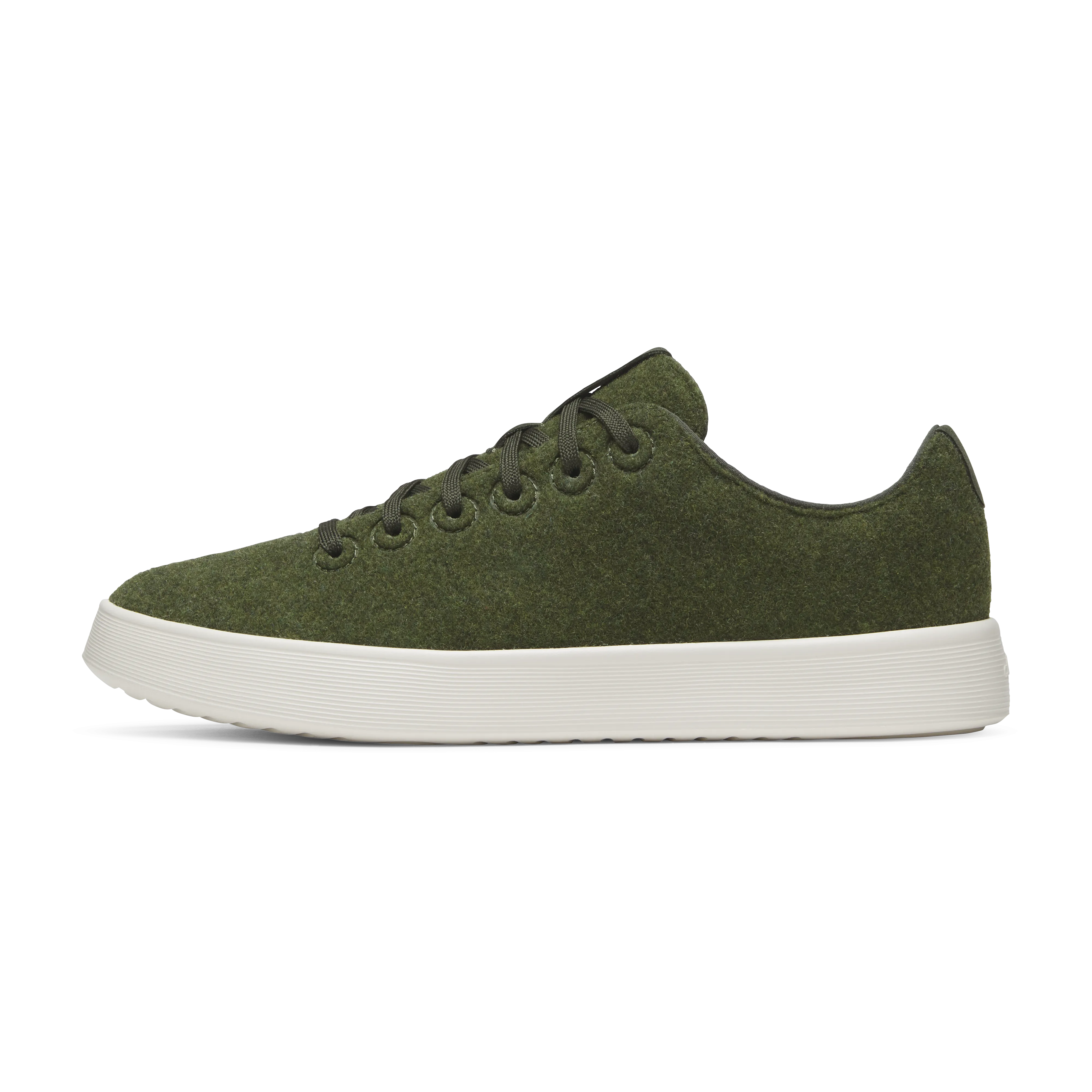 Men's Wool Cruiser - Forest Green (Natural White Sole) Grab Easy Seamless Finish