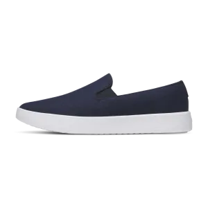 Men's Wool Cruiser Slip On - Dark Navy (Blizzard Sole) Open Mesh