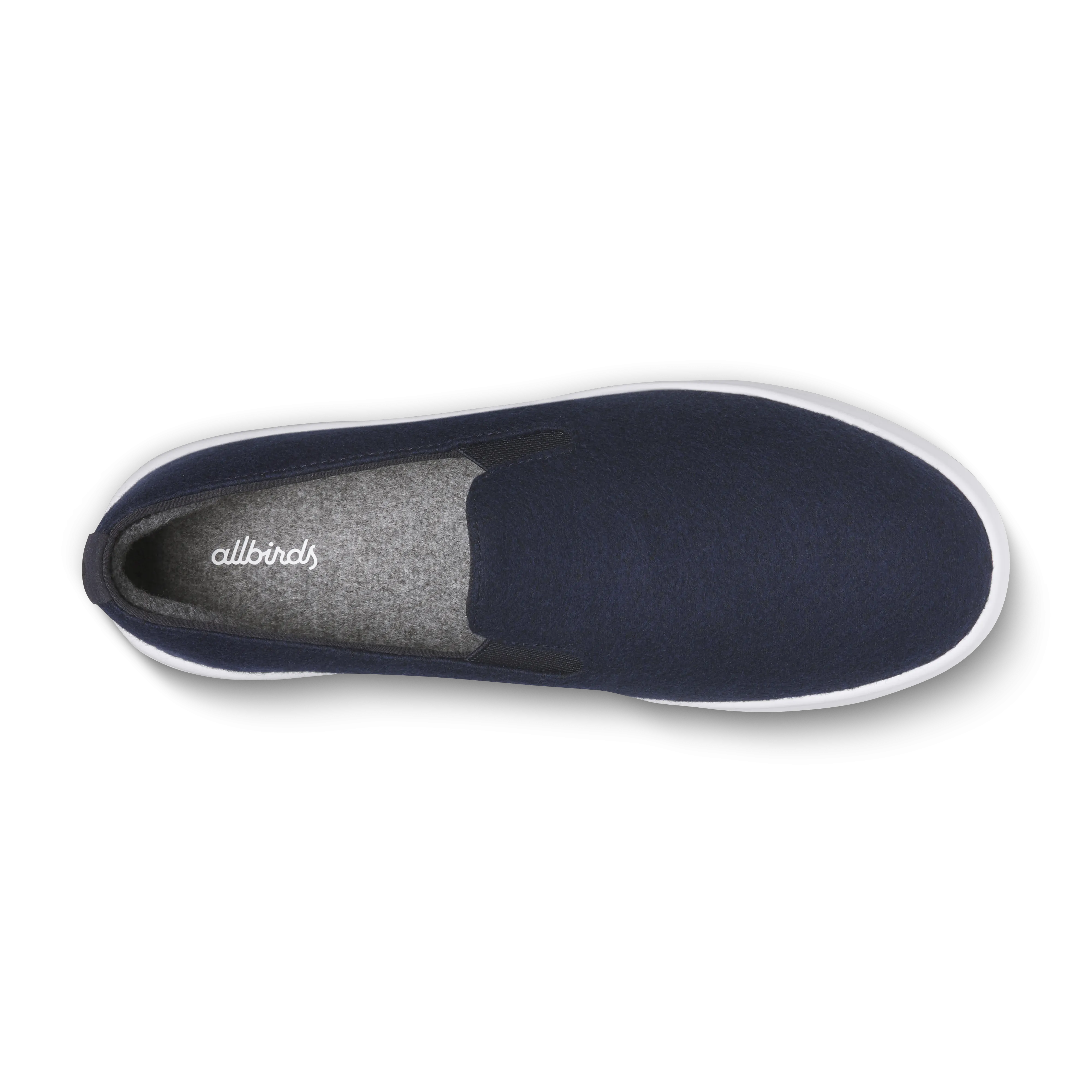 Support Base Zero Break In Period Men's Wool Cruiser Slip On - Dark Navy (Blizzard Sole)