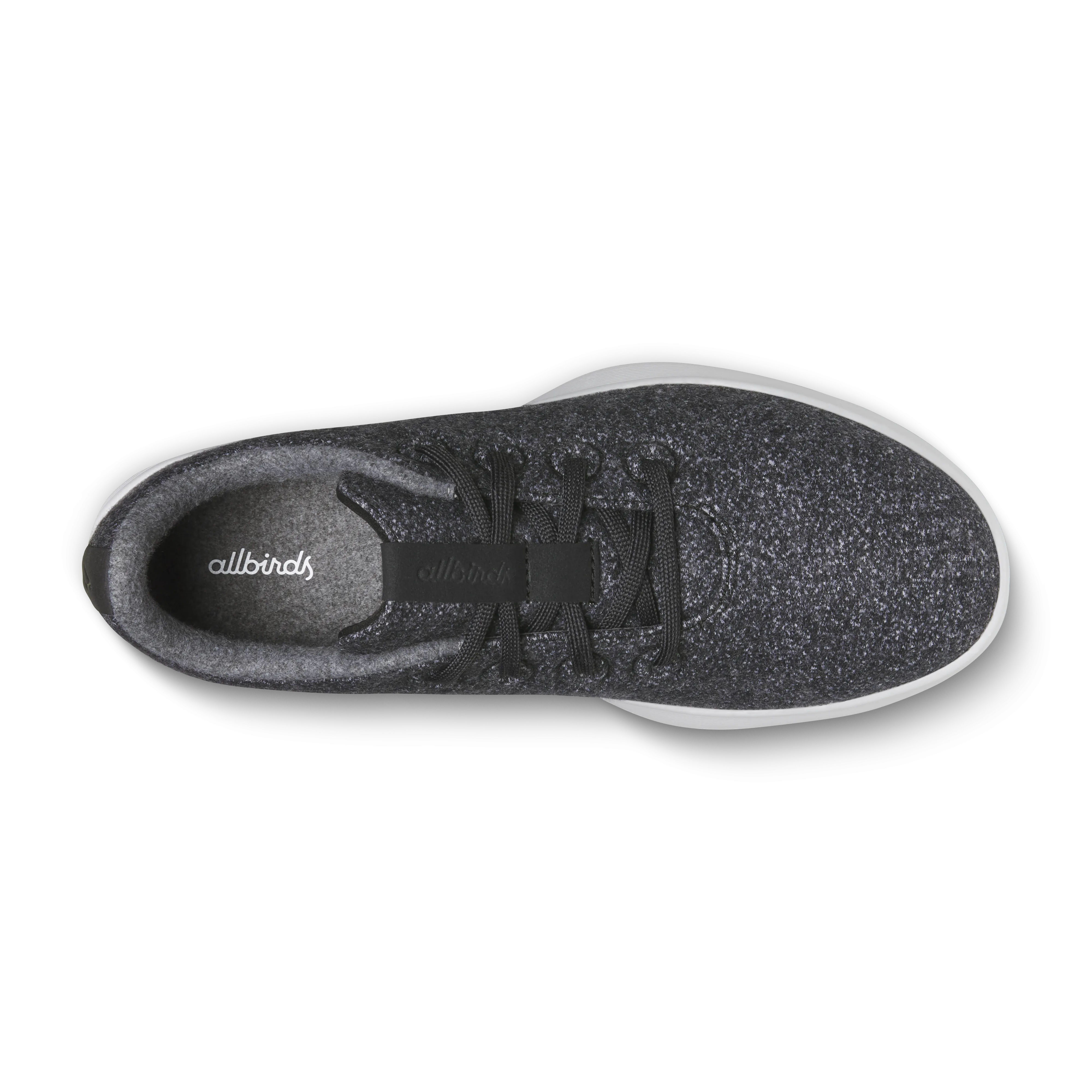Comfort Memory Foam Men's Wool Runner NZ - Dark Grey (Light Grey Sole)