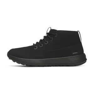 Plain Finish Flex Feel Men's Wool Runner NZ Mid Waterproof - Natural Black (Natural Black Sole)