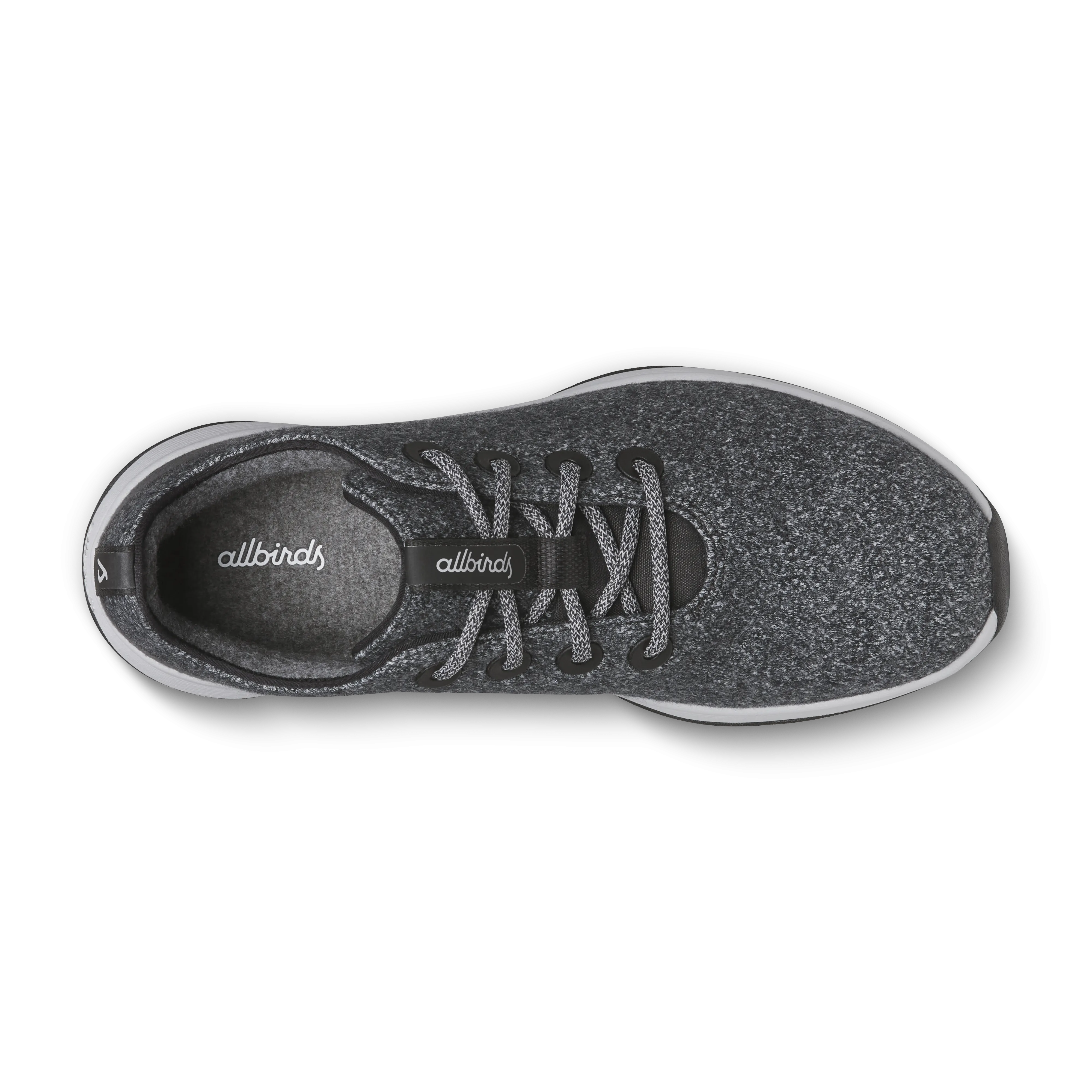 Minimal Comfort Seamless construction Men's Wool Runner NZ Waterproof - Dark Grey (Light Grey Sole)