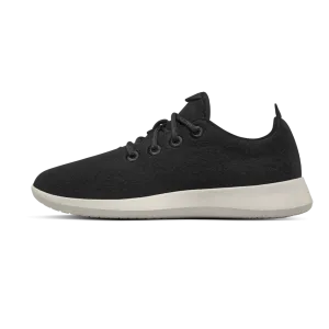 Men's Wool Runner - True Black (Cream Sole) Step Ready Step By Step